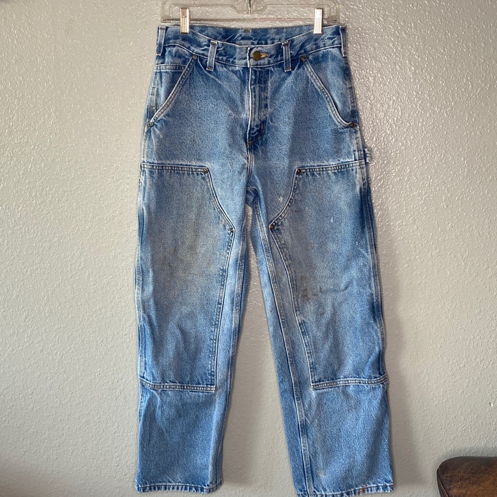 Vintage Distressed Double Knee Carpenter Carhartt Jeans
